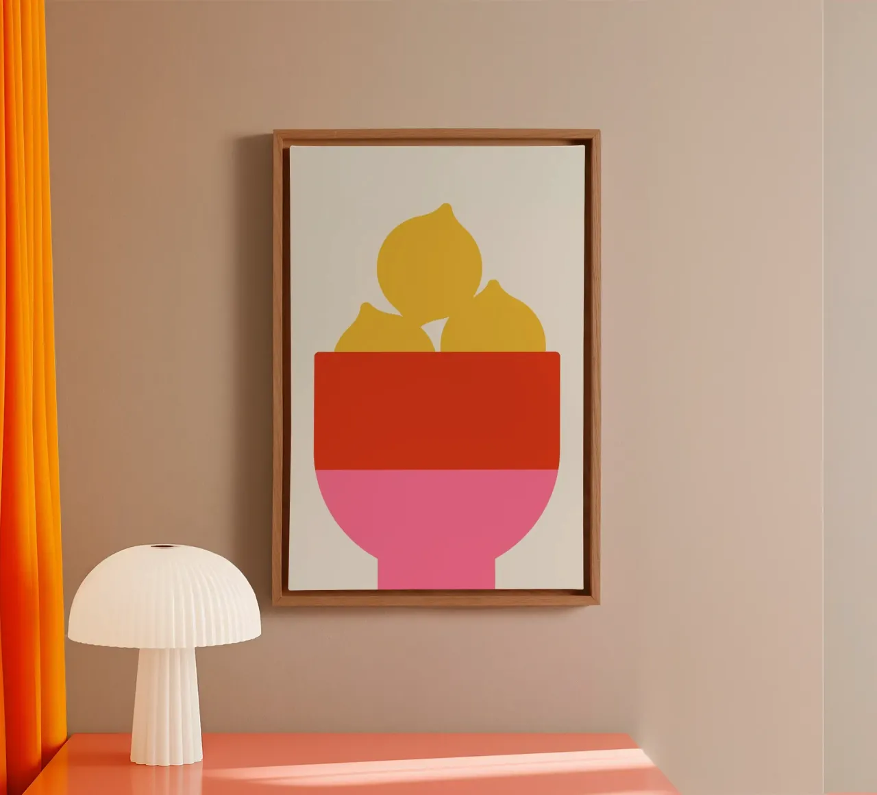Lemons canvas met Baklijst van Bo Lundberg