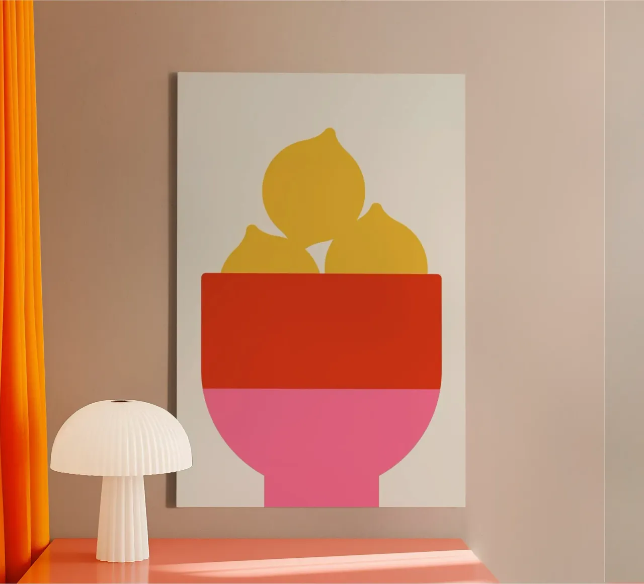Lemons canvas met Baklijst van Bo Lundberg