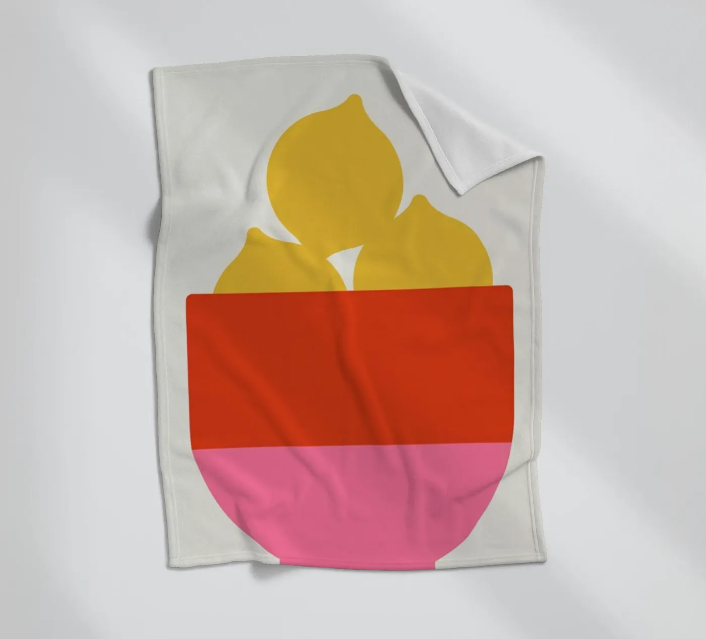 Lemons fleecedeken van Bo Lundberg