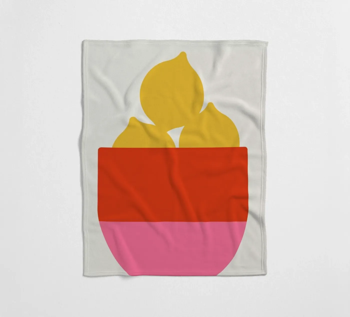 Lemons fleecedeken van Bo Lundberg