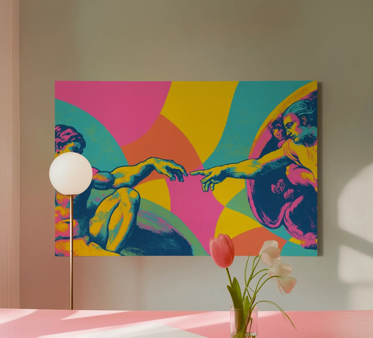 The Touch No 02 (Neon Masters Series) canvas by treechild