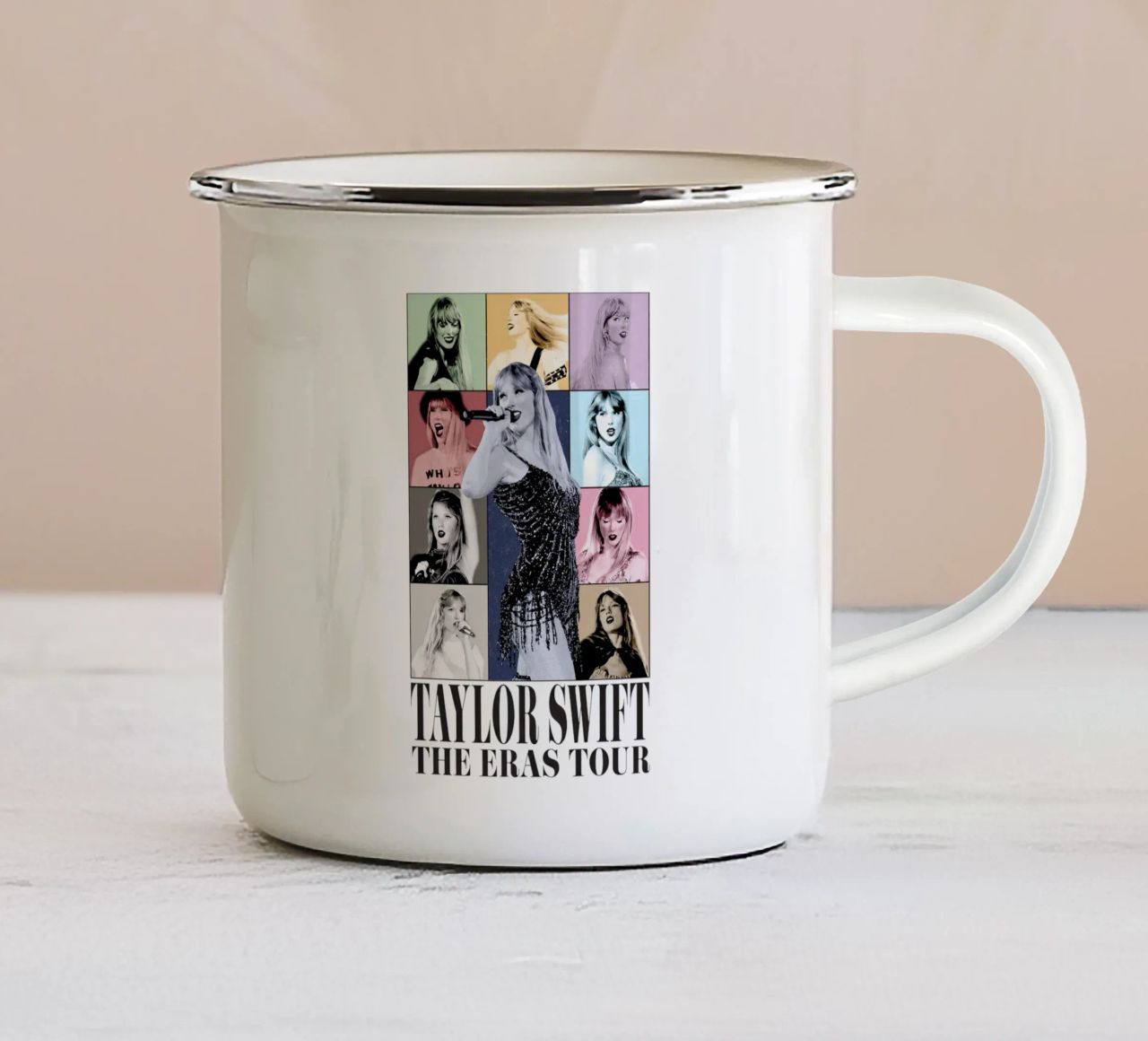 Version Two The Eras Tour Poster tazza in smalto da leonar