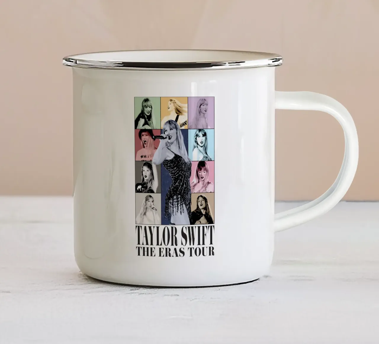Version Two The Eras Tour Poster tazza in smalto da leonar