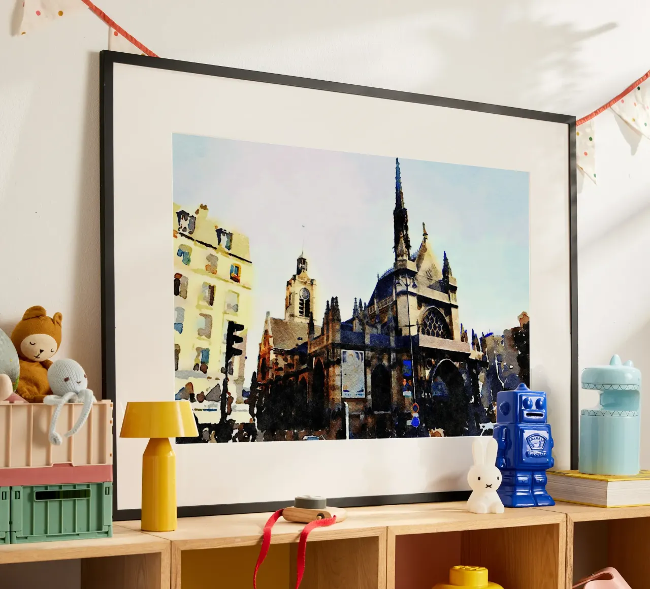 Eine Kirche in Paris Hahnemühle von Massimo Frascogna