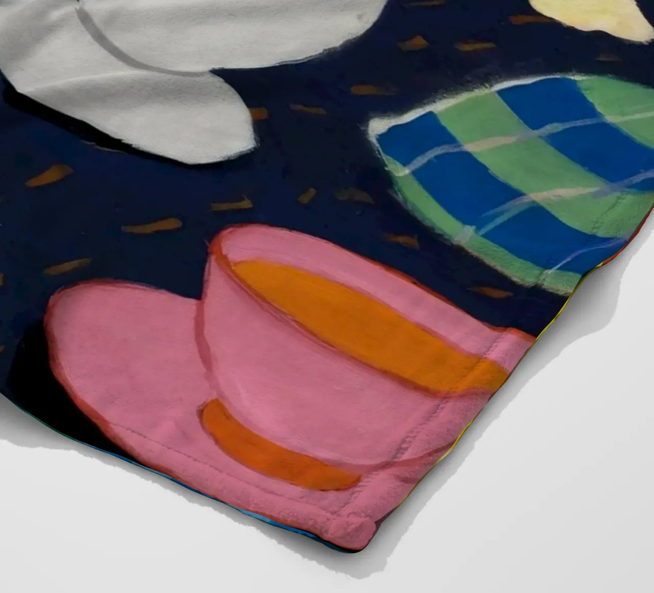 Pausa caffè a scacchi coperta in pile da Fable Tempa
