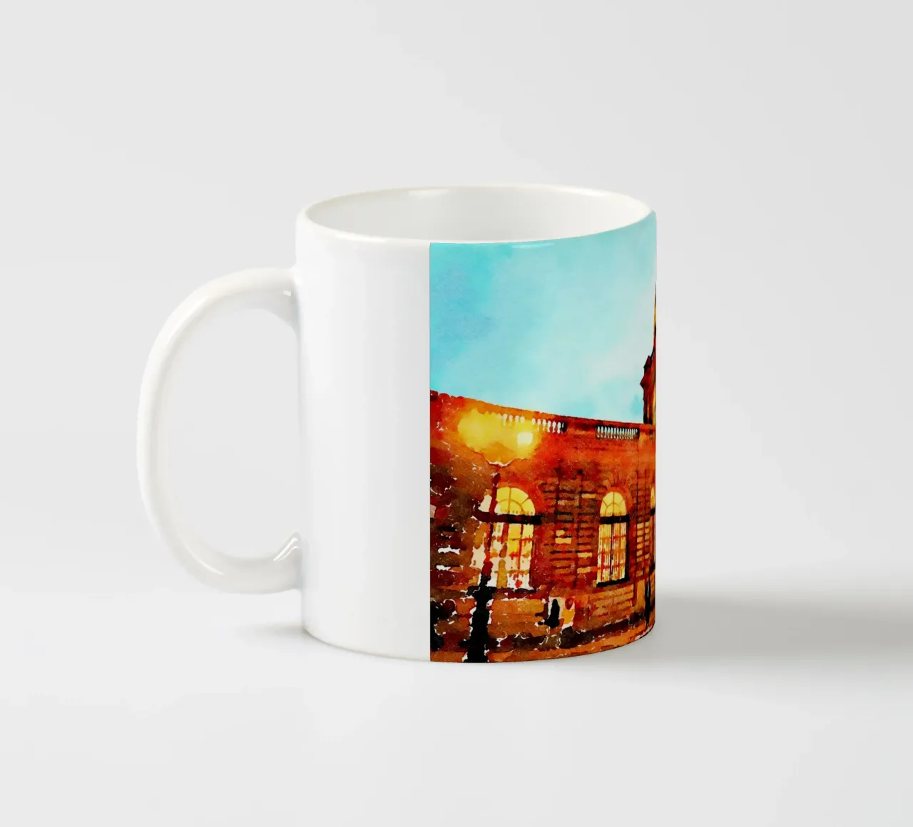 Una sera a Parigi. tazza in ceramica da Massimo Frascogna