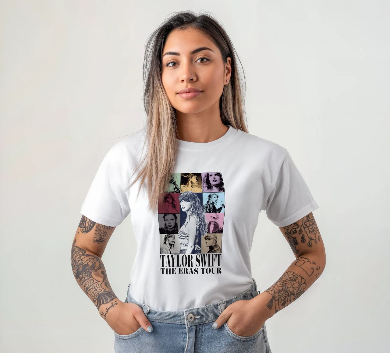 Version 3bThe Eras Tour Taylor Swift t-shirt da leonar