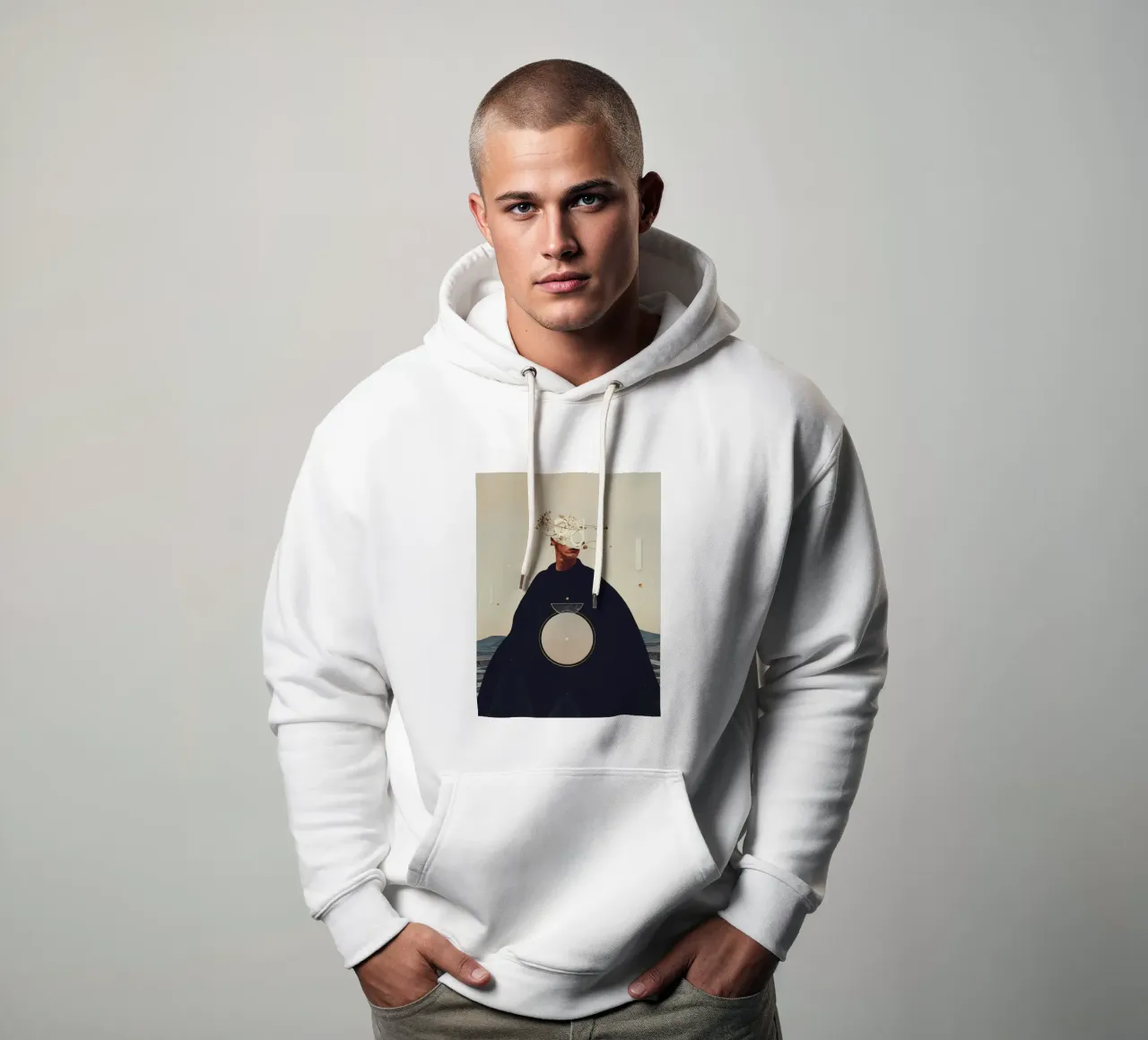 a Shadow in the Equilibrium felpa con cappuccio da Frank Moth