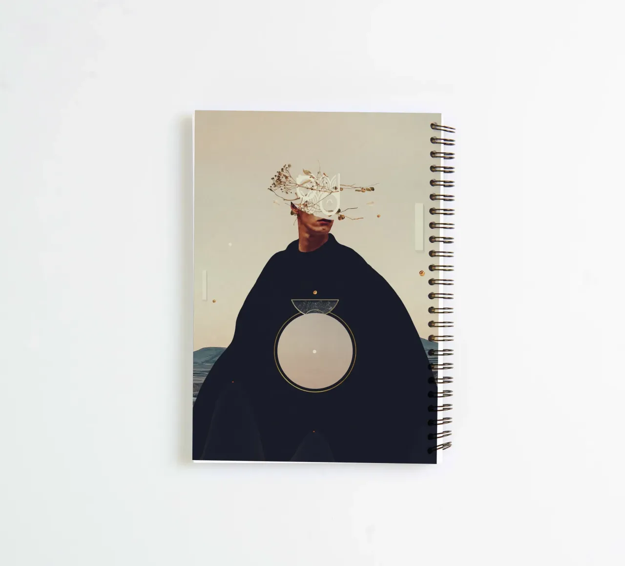 a Shadow in the Equilibrium spiral notebook by Frank Moth