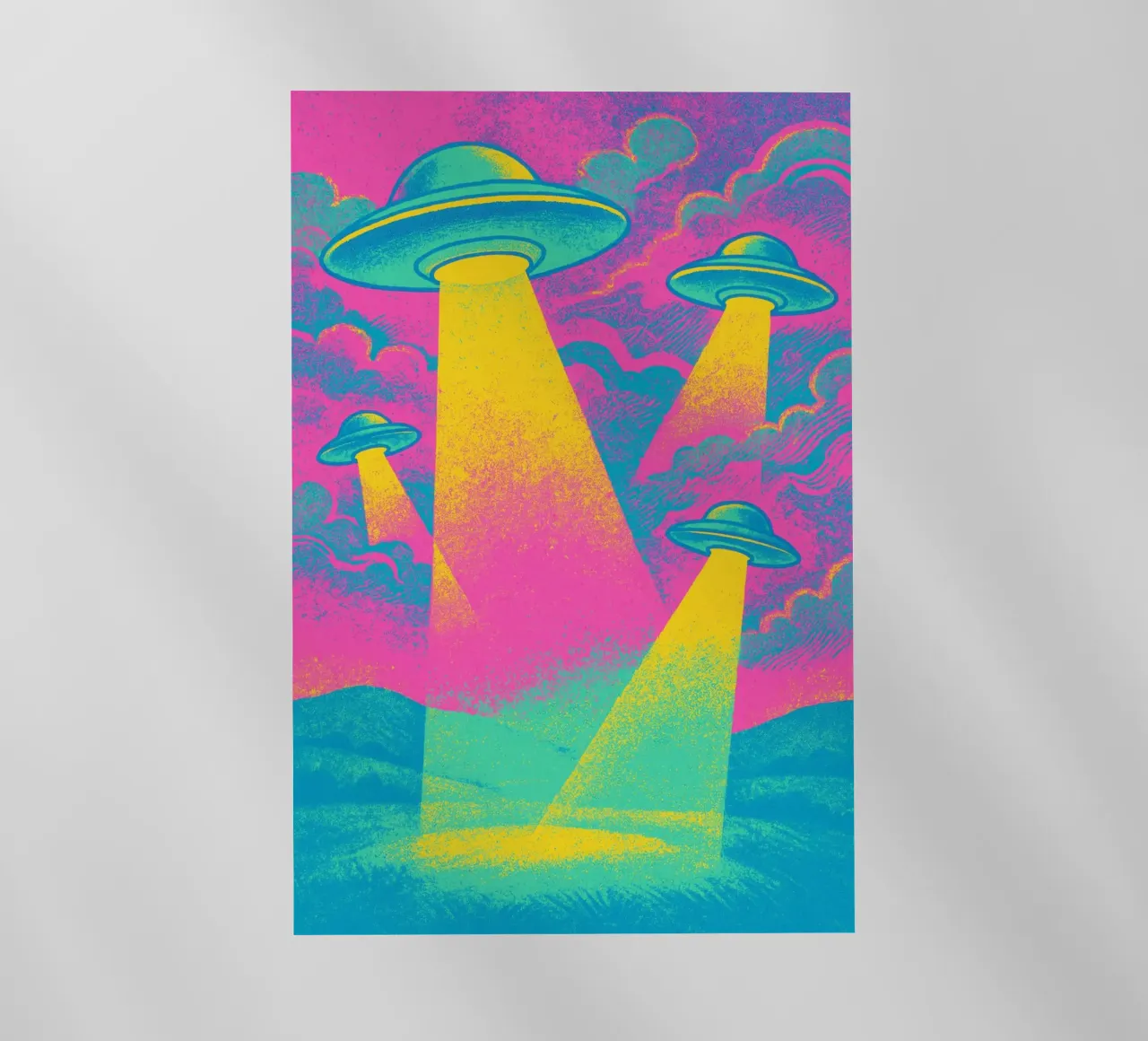 Neon UFO`s pellicola backlit da treechild