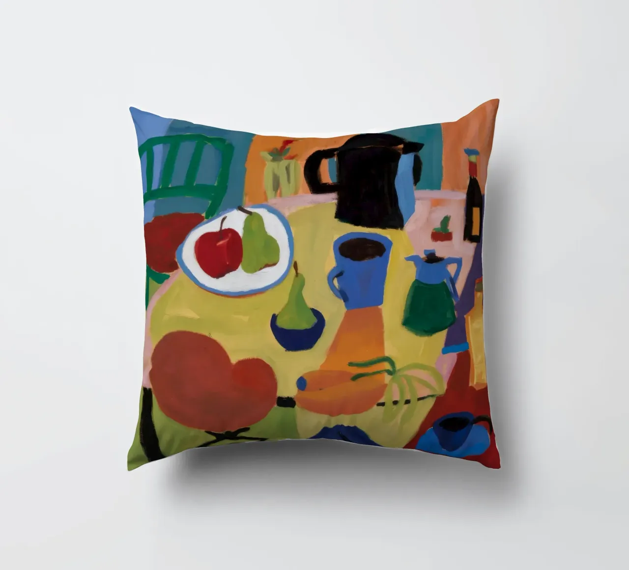Primary Joyful Chaos decorative cushion by Fable Tempa