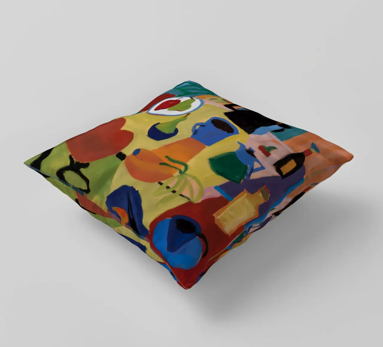 Primary Joyful Chaos decorative cushion by Fable Tempa
