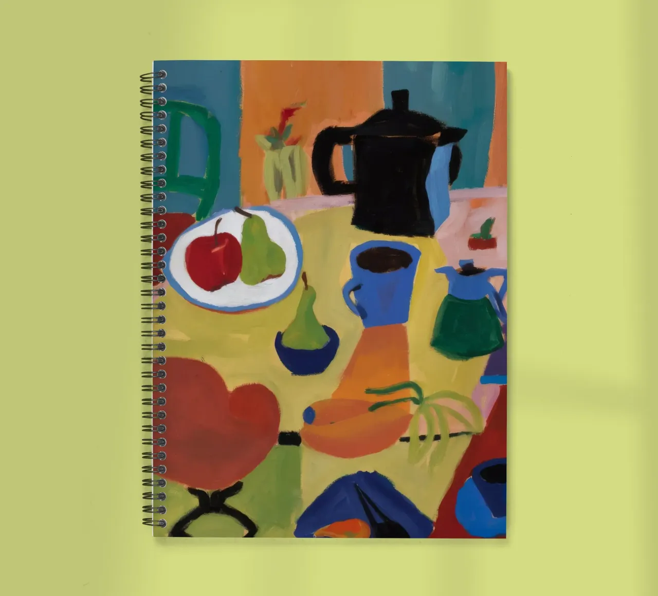Primary Joyful Chaos spiral notebook by Fable Tempa
