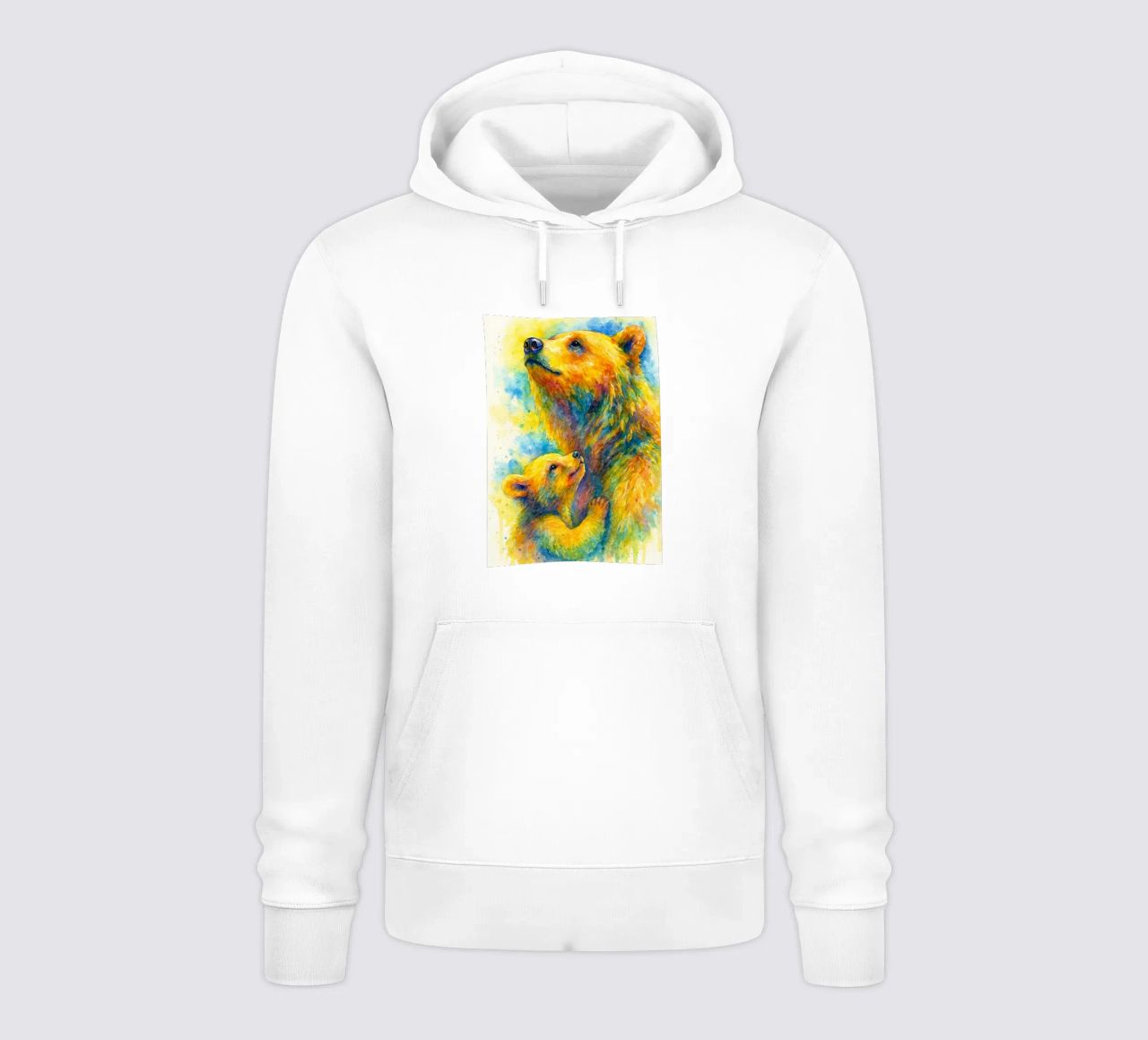 orso e cubo pittura colorata felpa con cappuccio da toegoe