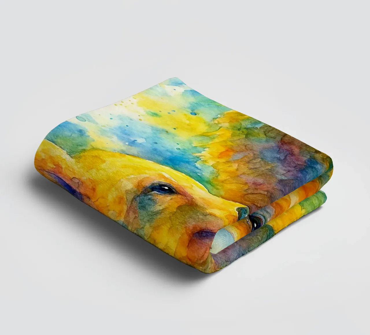 orso e cubo pittura colorata asciugamano da bagno da toegoe