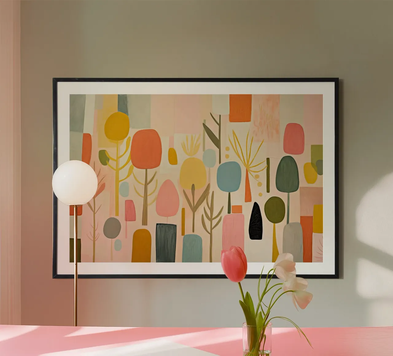 Arte da parete di Imagine poster con telaio in legno da Imagine