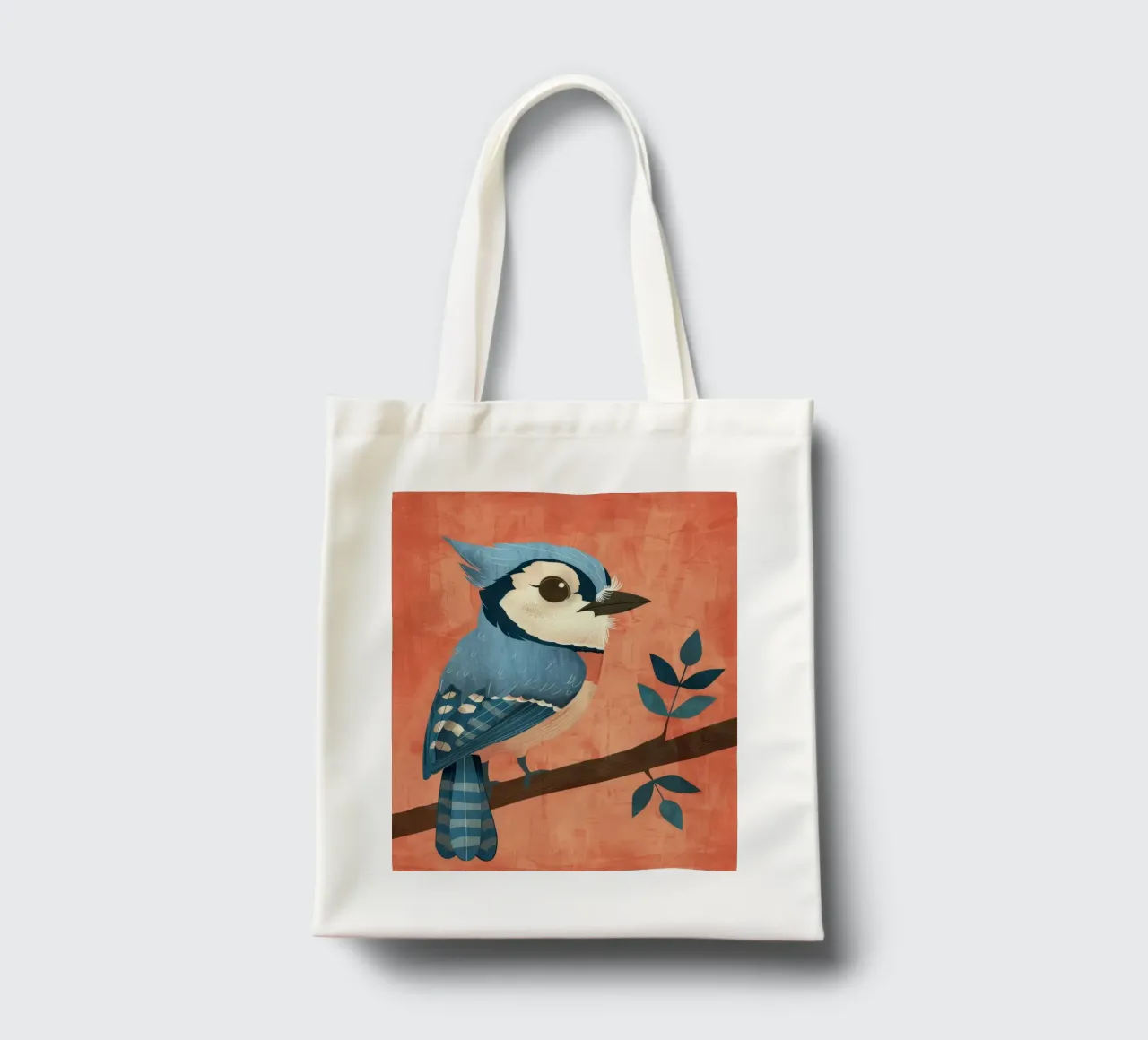 Bellezza d'autunno: Una ghiandaia azzurra tra il fogliame autunnale borsa in juta da DesignDoodle