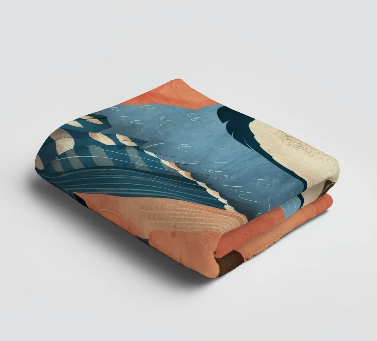Beauté automnale : Un geai bleu dans le feuillage d'automne serviette de bain de DesignDoodle