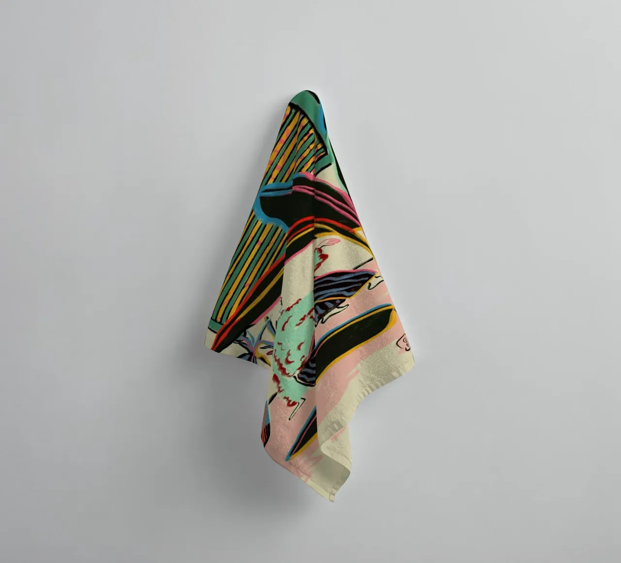 Banana Plant Woman towel by Sandra Poliakov