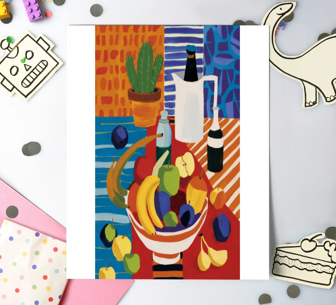Striped Abundance Banquet sticker sheet by Fable Tempa