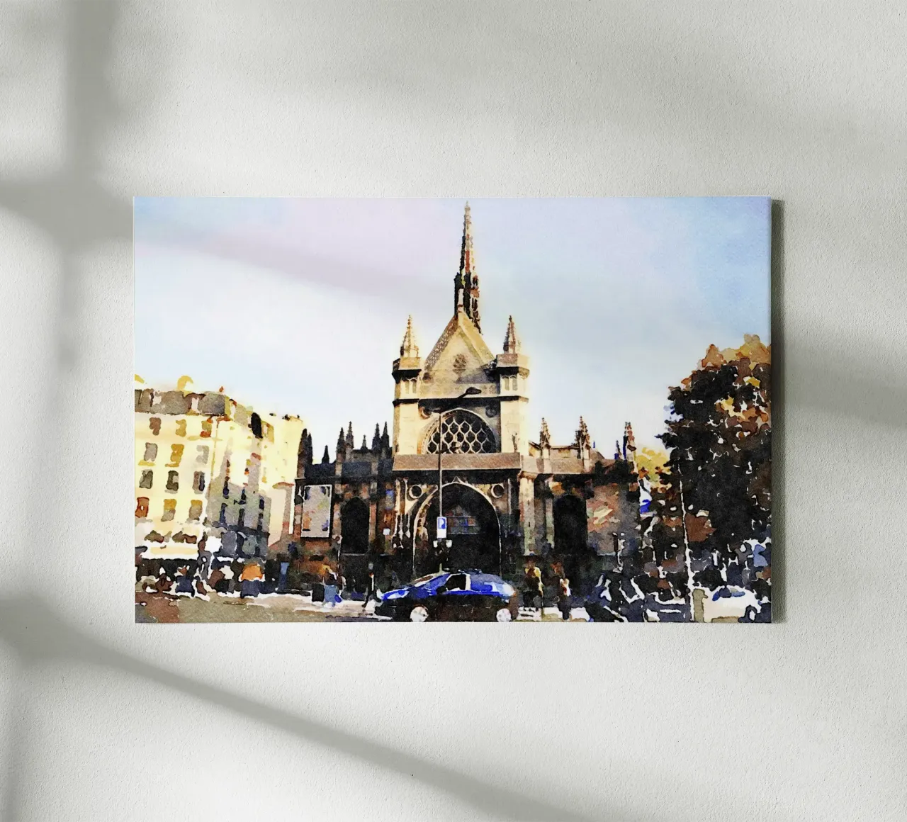 Chiesa di Parigi tela con Cornice a cassetta da Massimo Frascogna