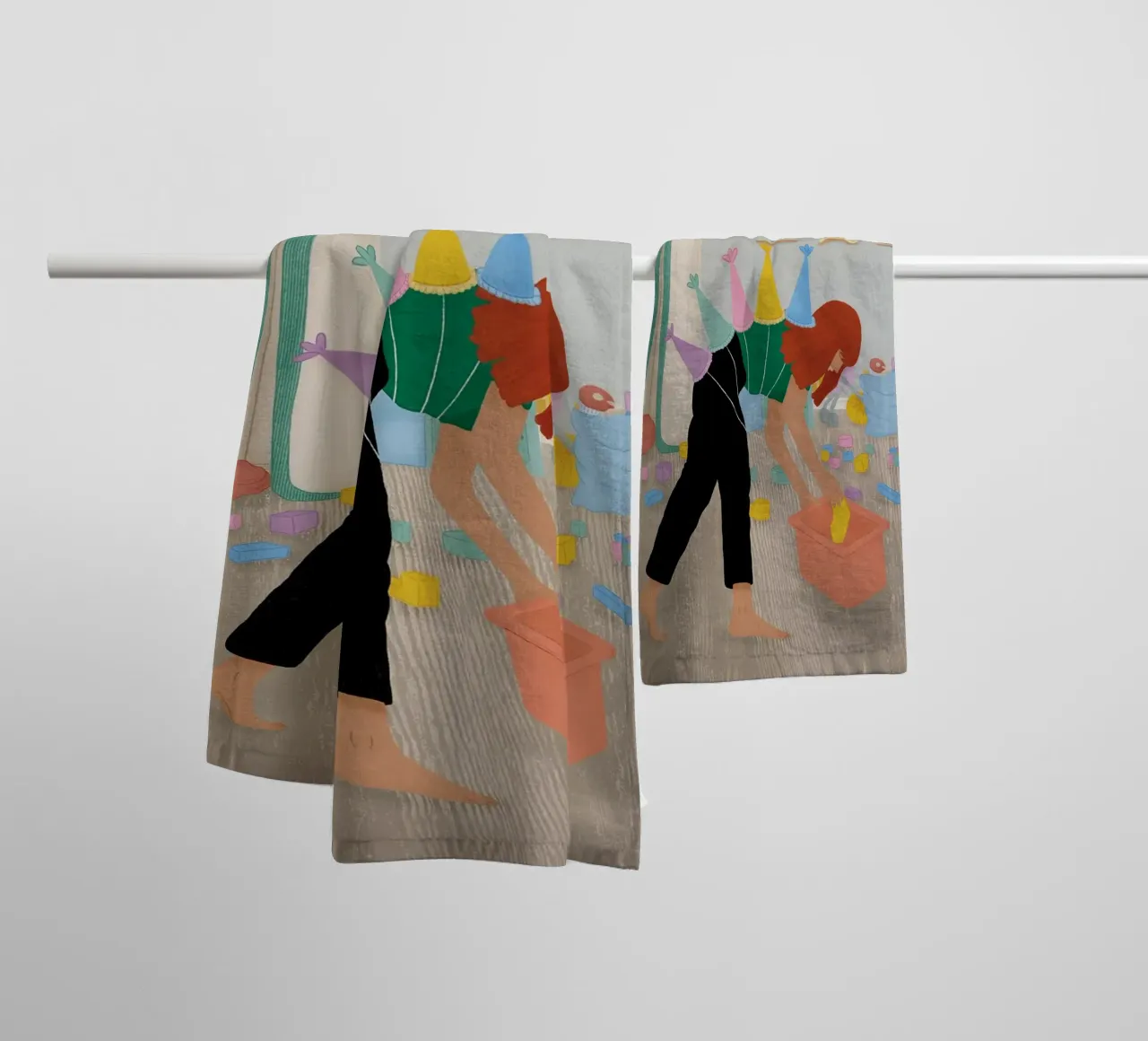 speelkamer schoonmaken kinderkamer badhanddoek van maluniq