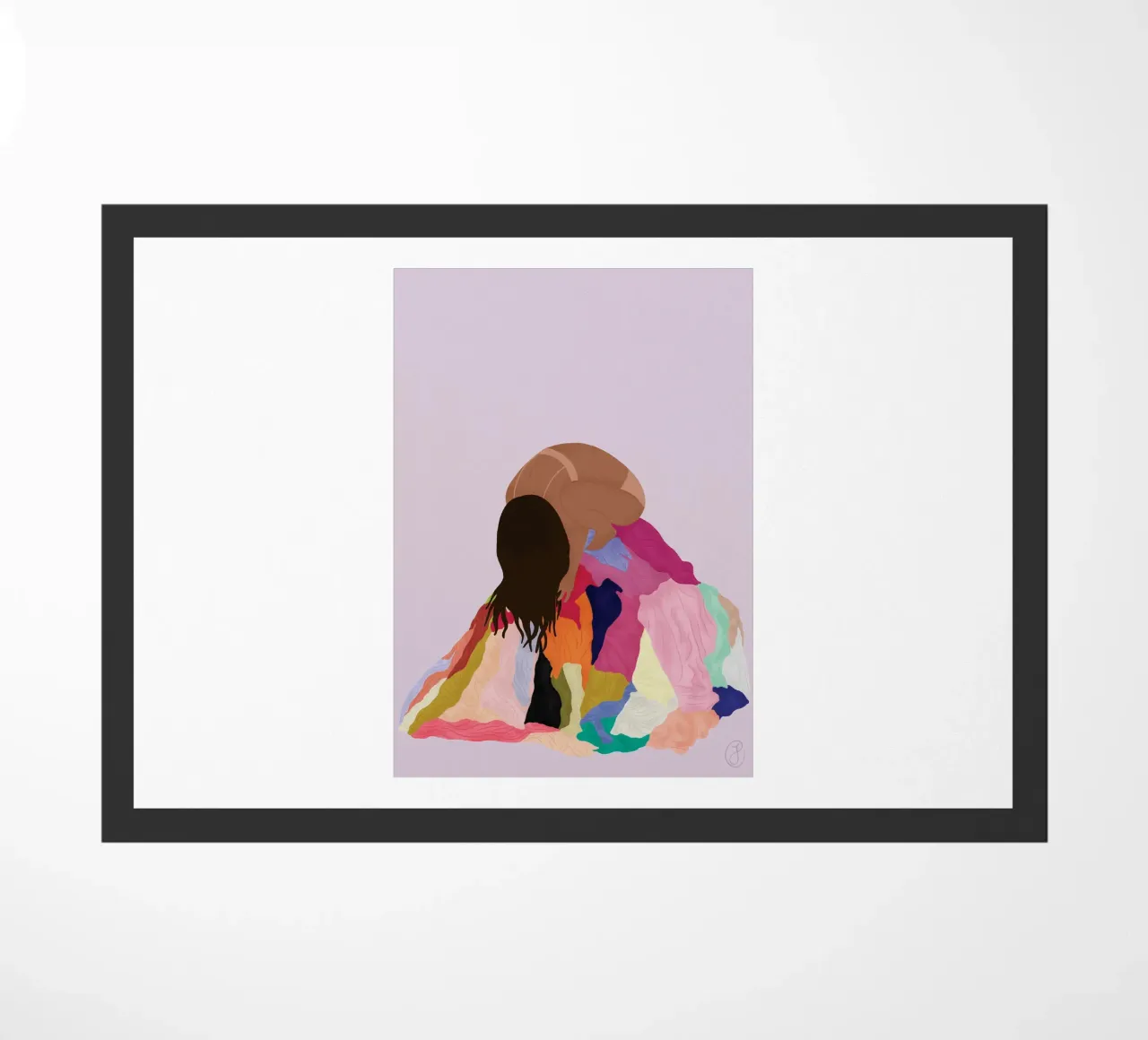 donna capelli ricci multicolore zerbino da maluniq