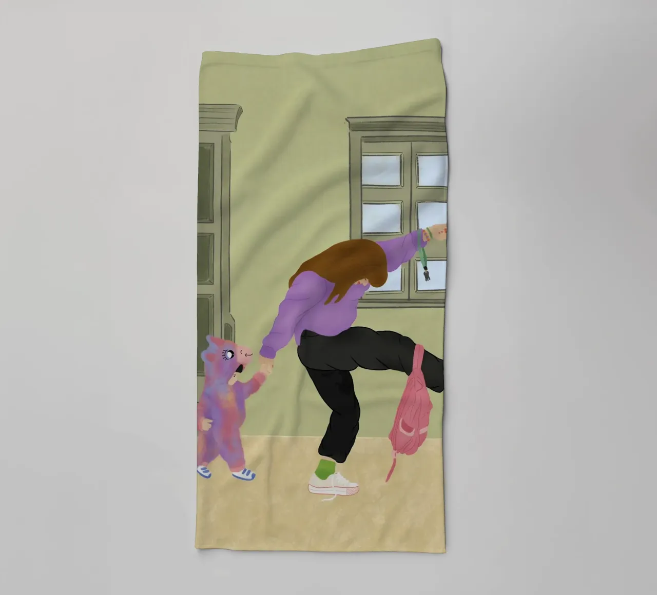 Elternteil Kind Handtuch von maluniq