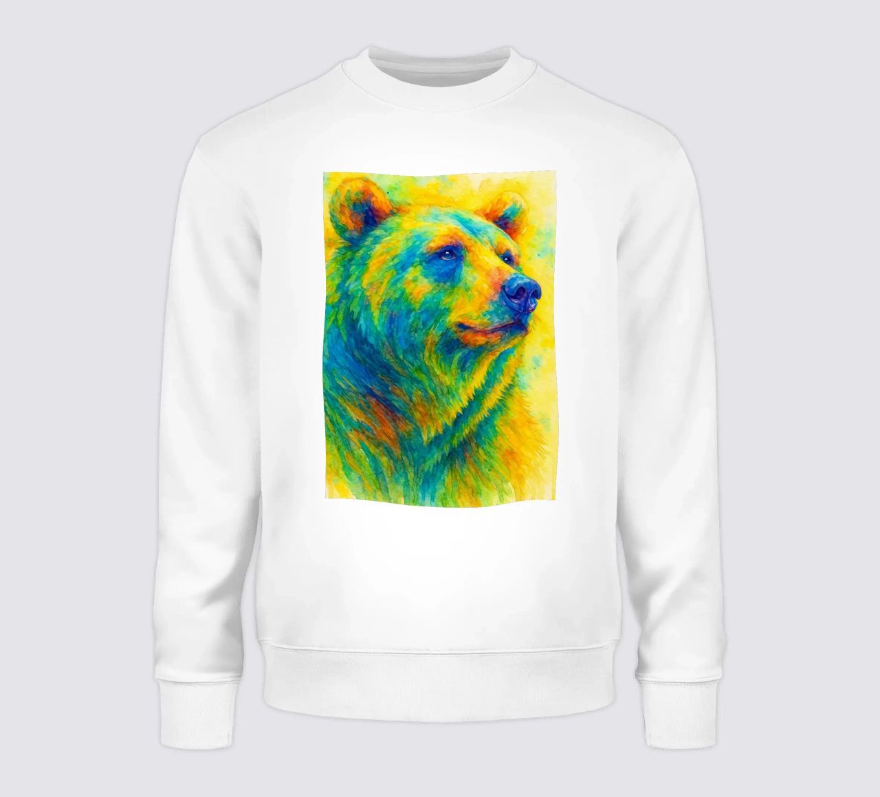 orso pittura colorata felpa da toegoe