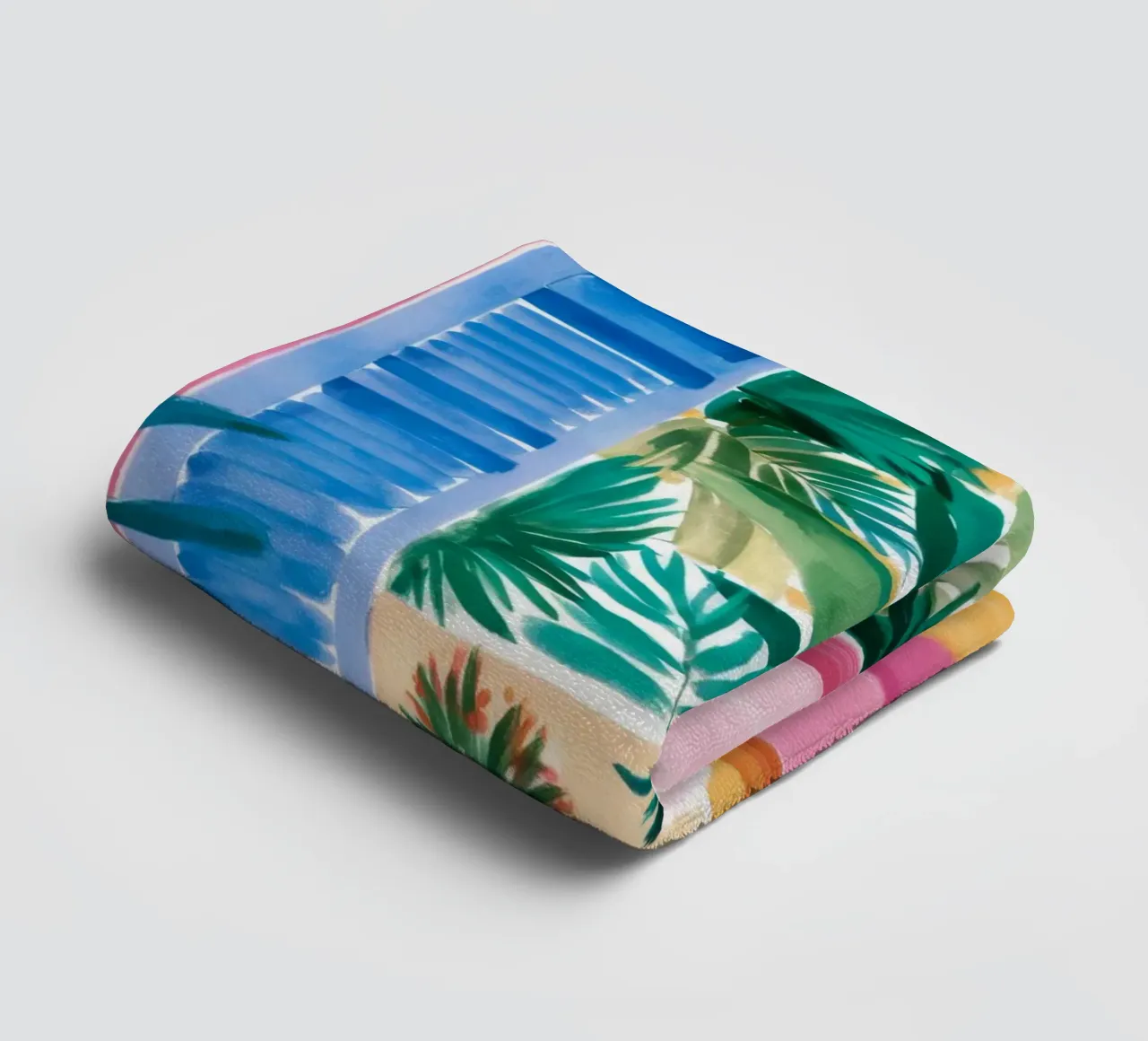 Blue Shutter Jungle Handtuch von FadeAura