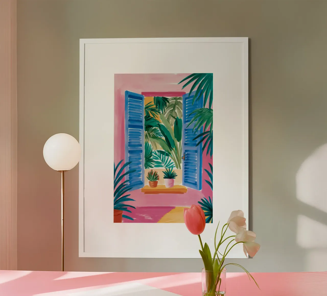 Blue Shutter Jungle Poster von FadeAura