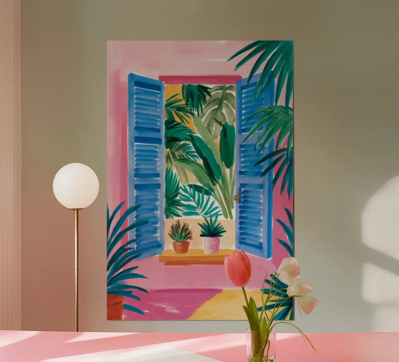 Blue Shutter Jungle Poster von FadeAura