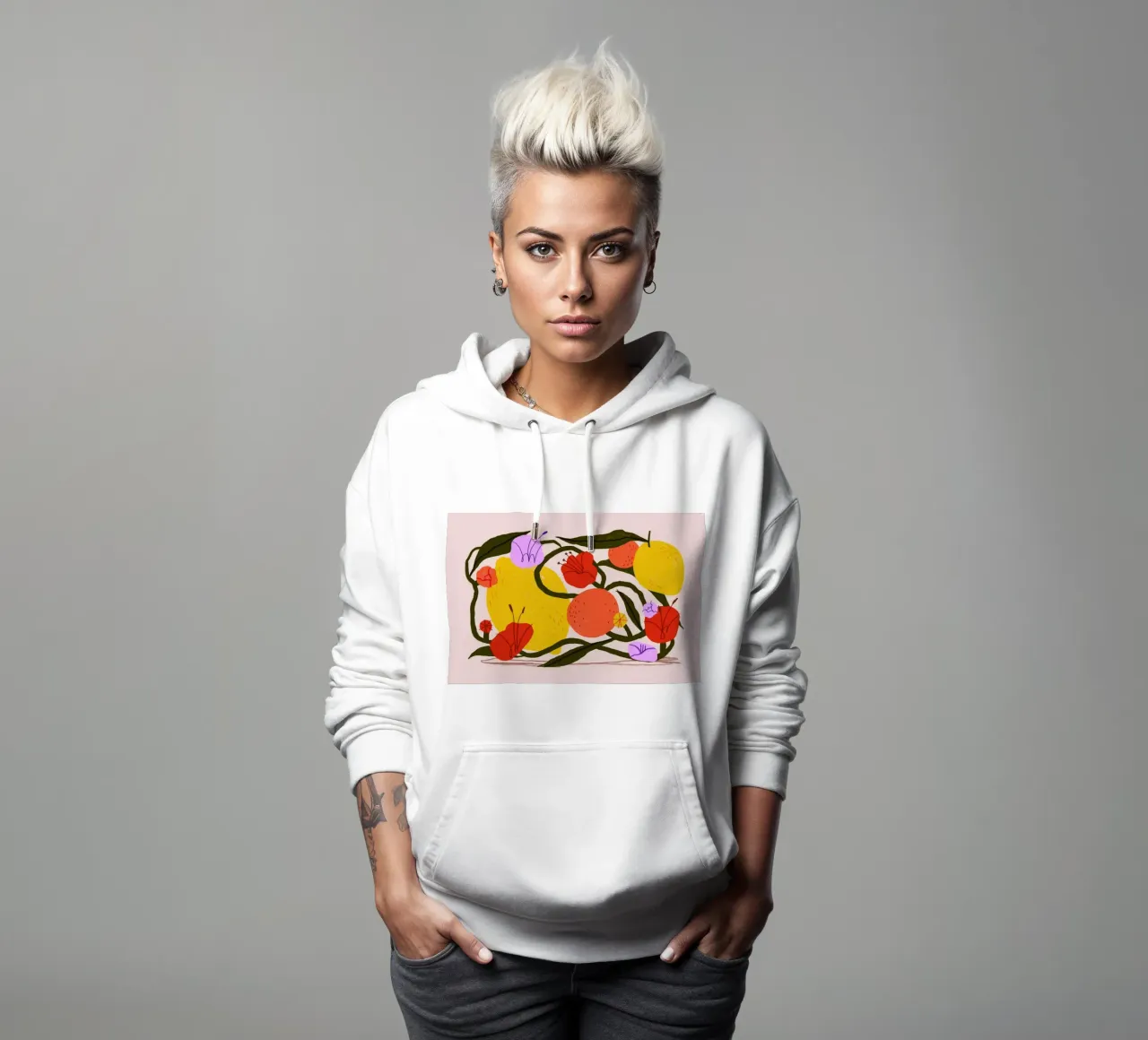 Zesty Twist hoodie by Pure