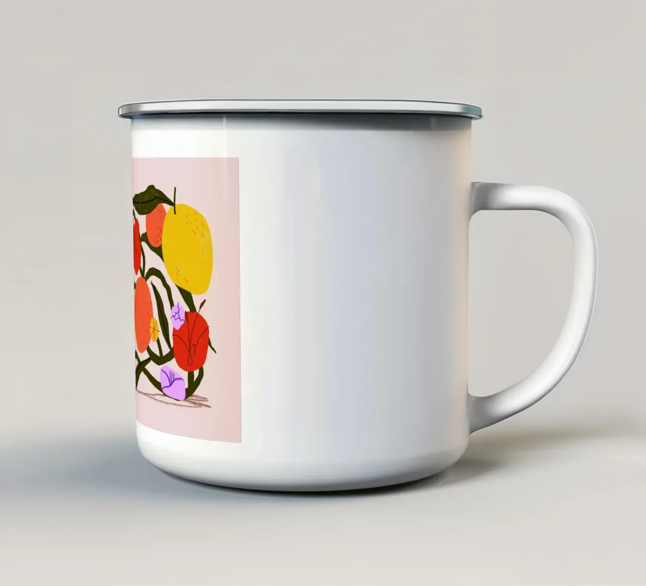 Zesty Twist taza de esmalte de Pure