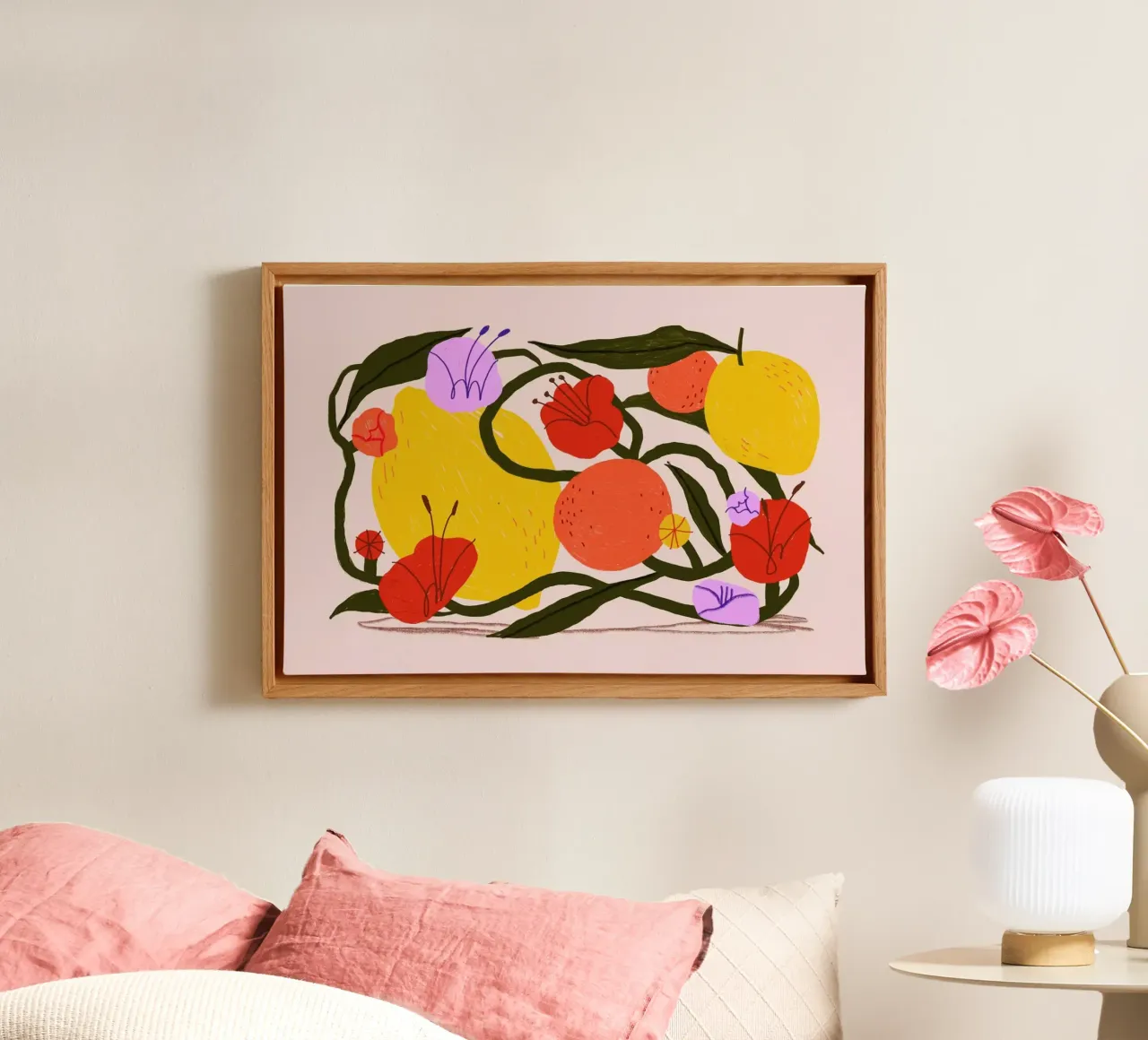 Zesty Twist tela con Cornice a cassetta da Pure