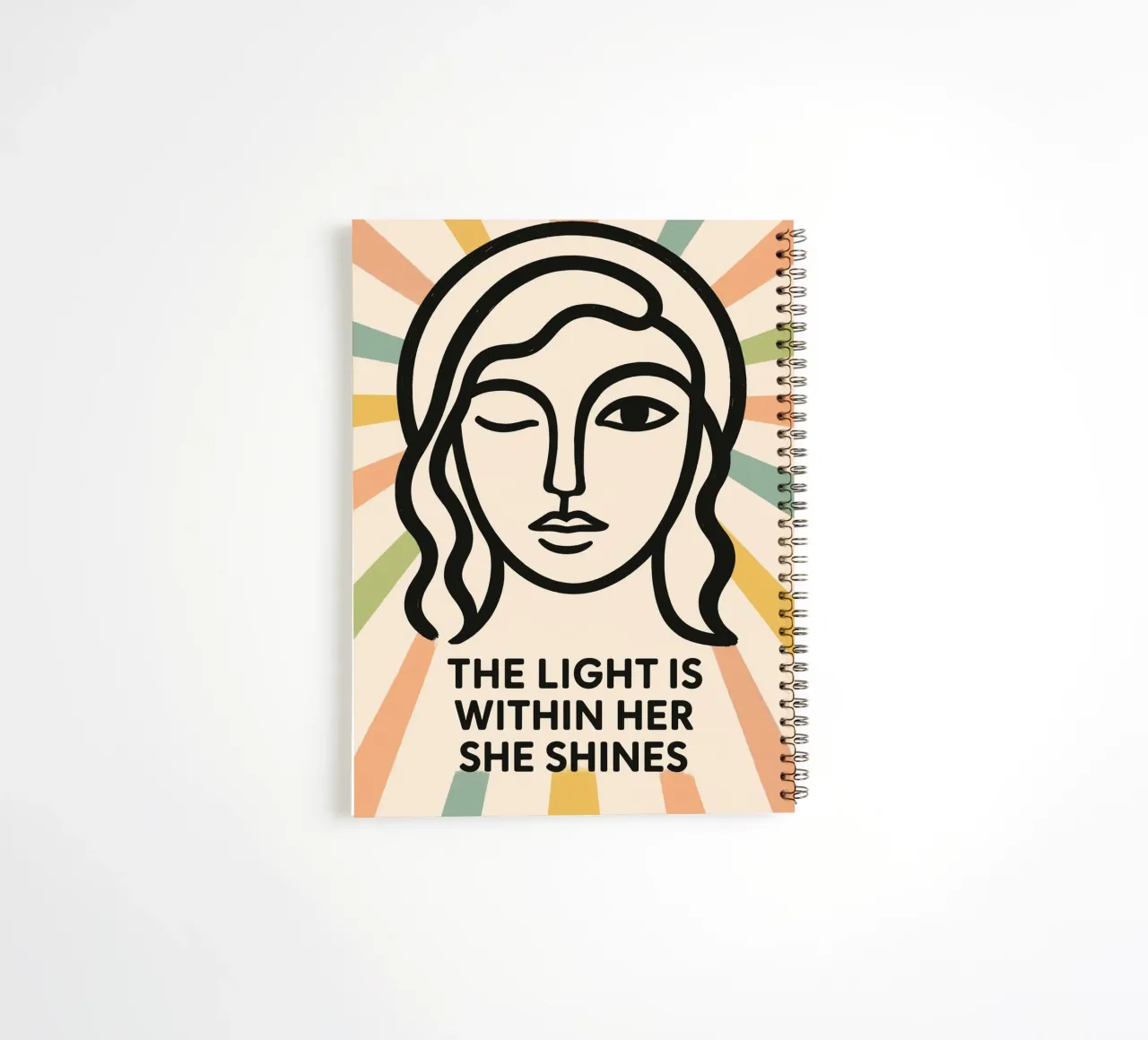 The Light Is Within Her diario ad anelli da treechild