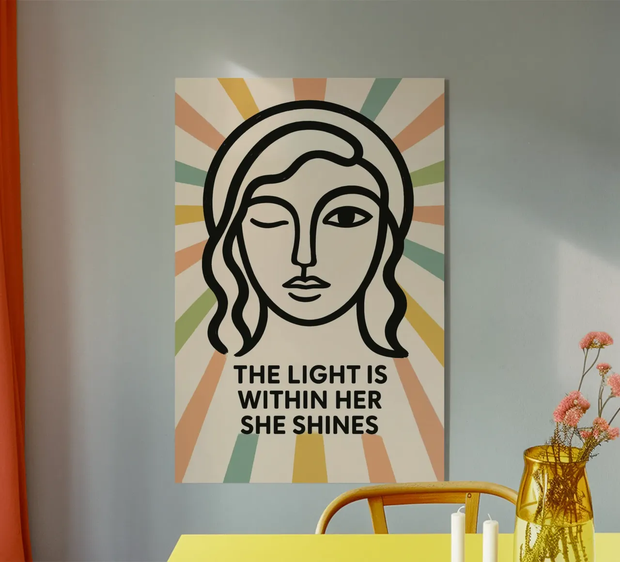 The Light Is Within Her plexiglass da treechild