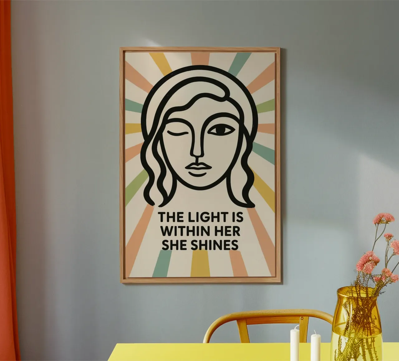 The Light Is Within Her alluminio dibond da treechild