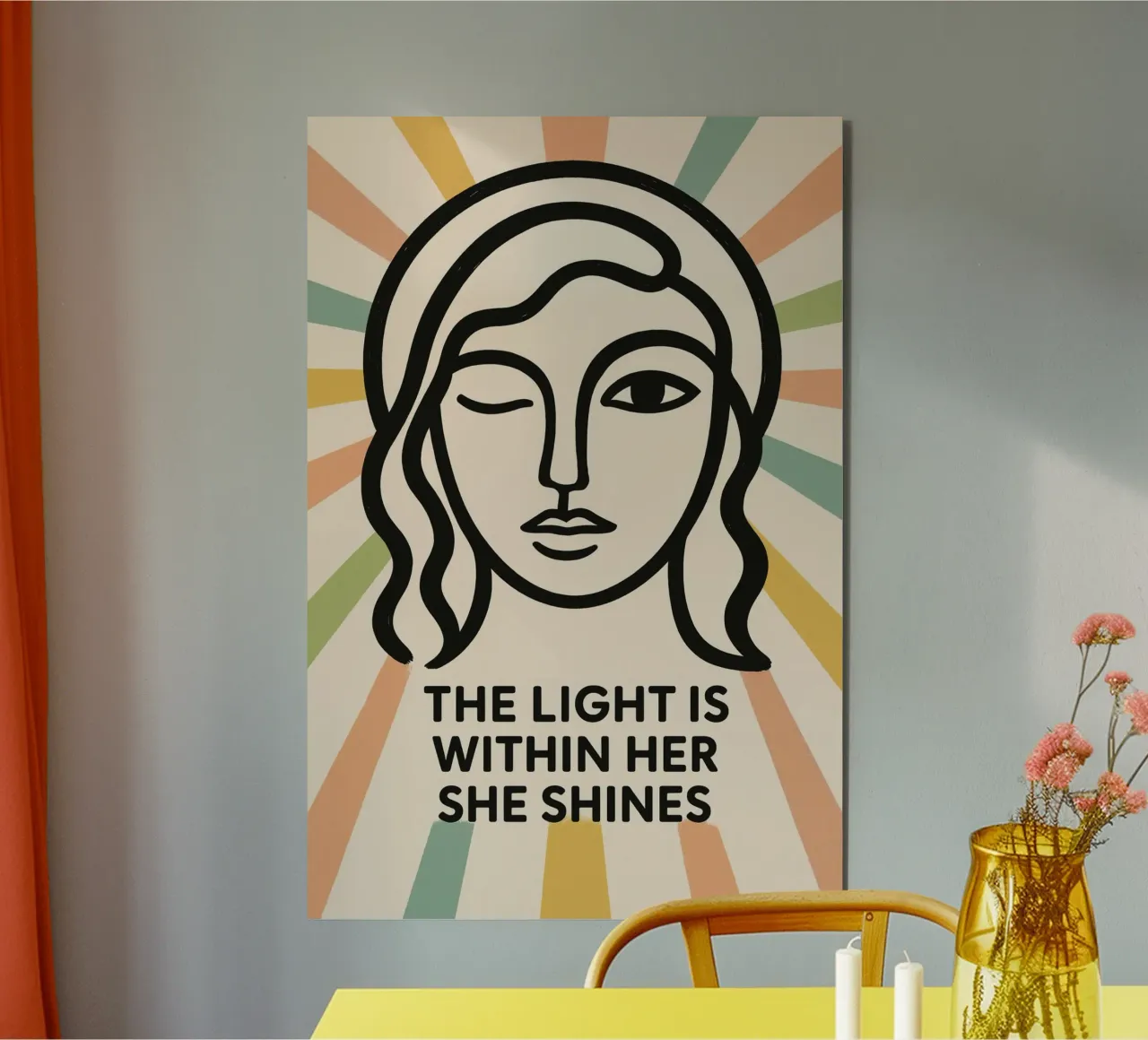 The Light Is Within Her alluminio dibond da treechild
