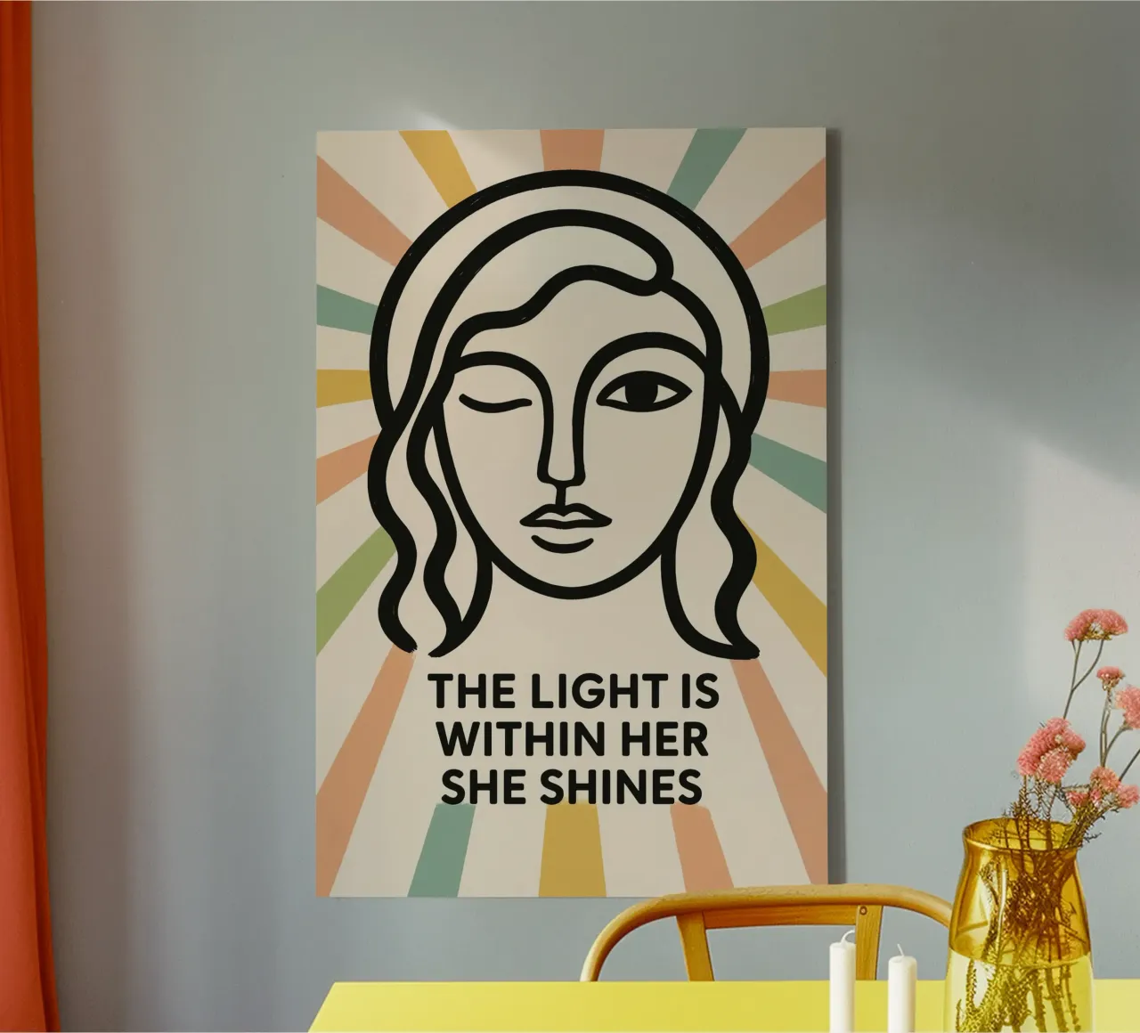 The Light Is Within Her tela da treechild