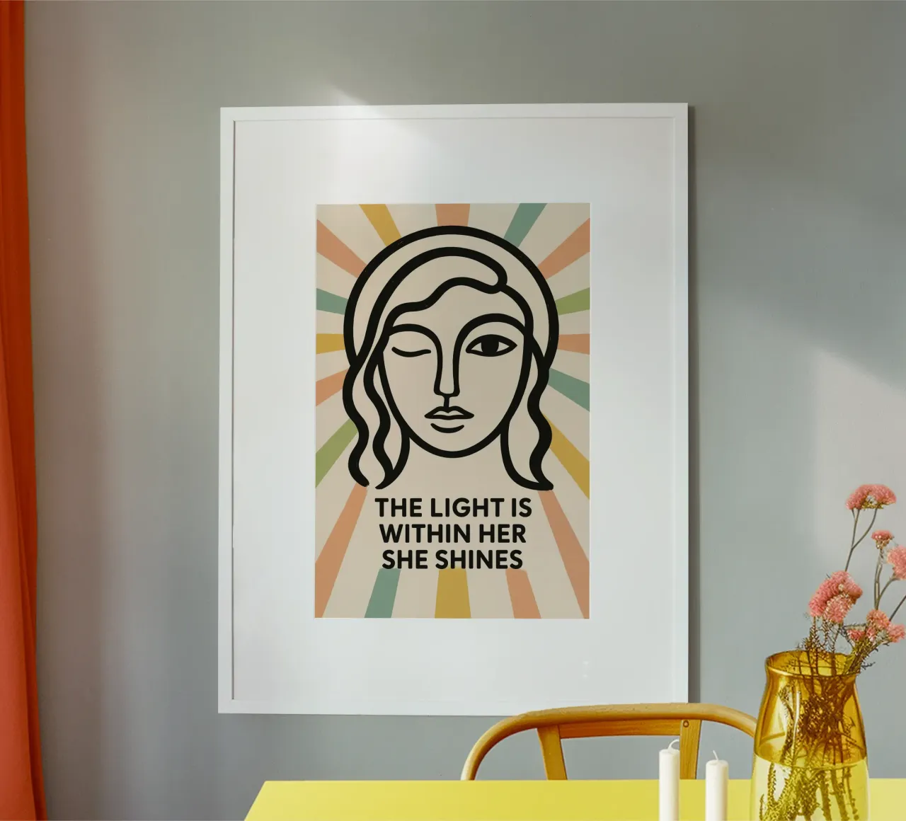 The Light Is Within Her carta hahnemühle da treechild