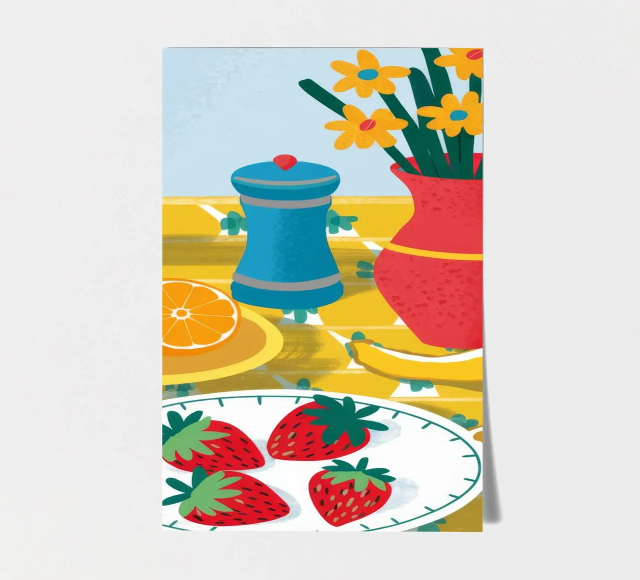 Strawberry Lemonade Stillness sticker sheet by Muse Artworks