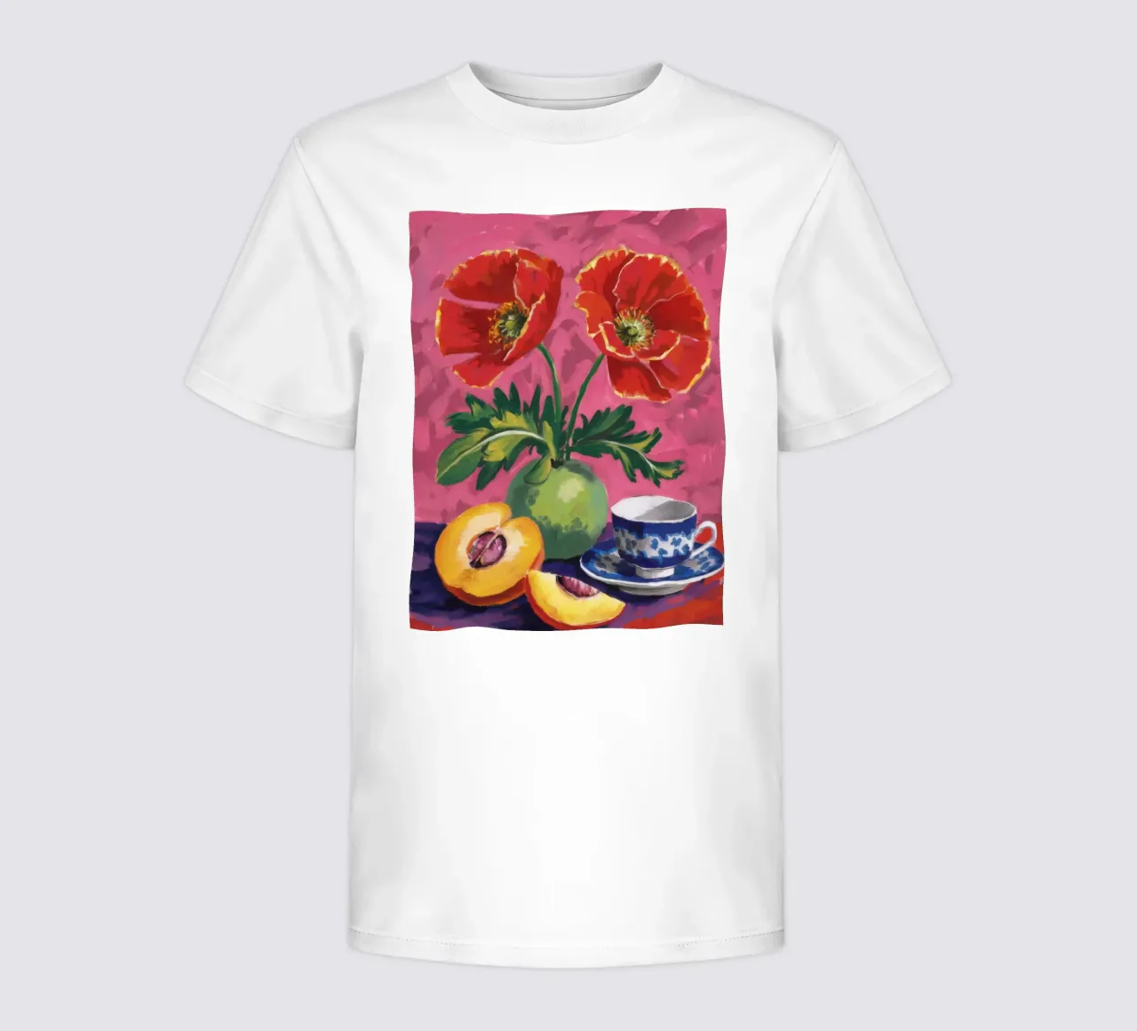 Papavero Teacup Repose t-shirt bambini da Pan Denim