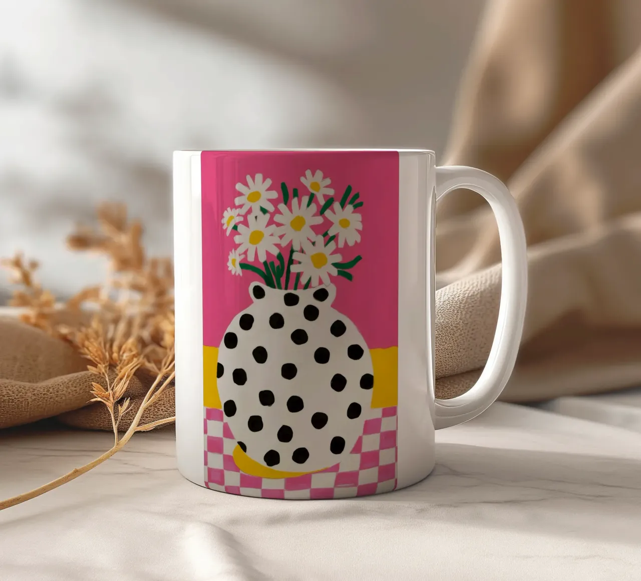 Margherita pop a pois tazza in ceramica da FadeAura