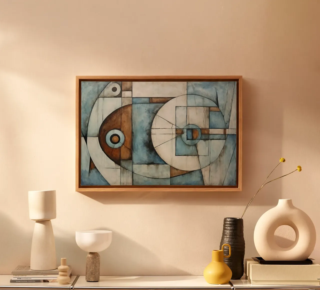Muurkunst van Imagine canvas met Baklijst van Imagine