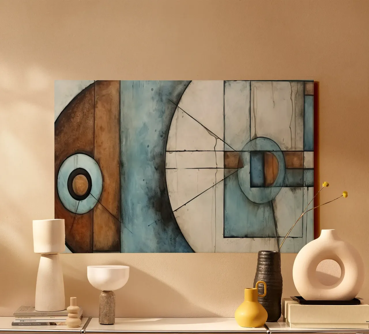 Muurkunst van Imagine canvas met Baklijst van Imagine