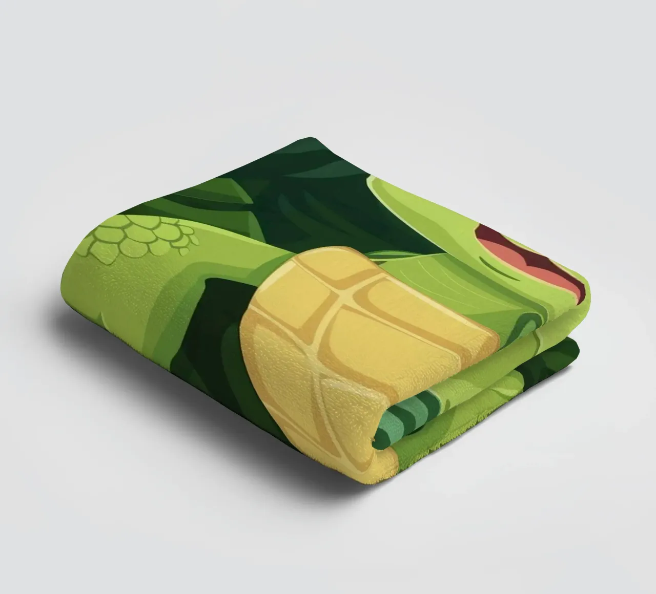 A Friendly Journey: The Curious Box Turtle towel by DesignDoodle