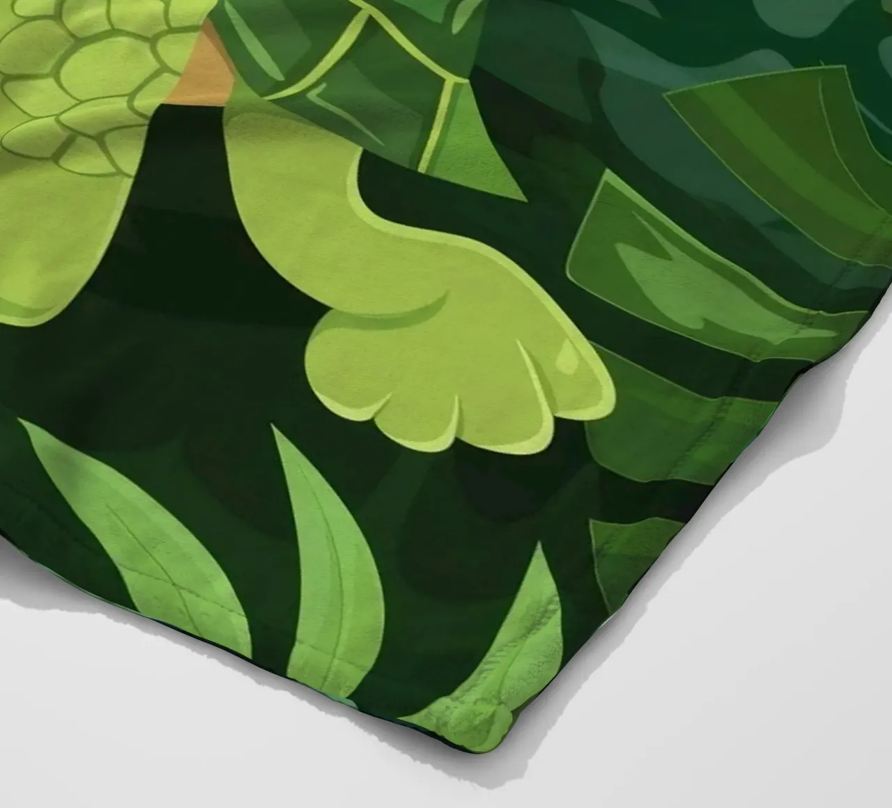 A Friendly Journey: The Curious Box Turtle fleece blanket by DesignDoodle