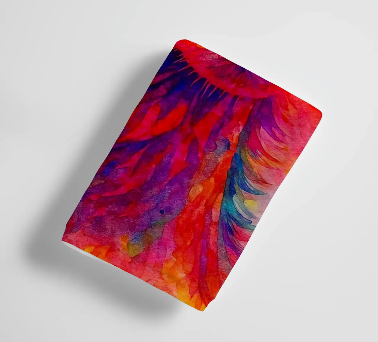 camel colorfull painting towel by toegoe