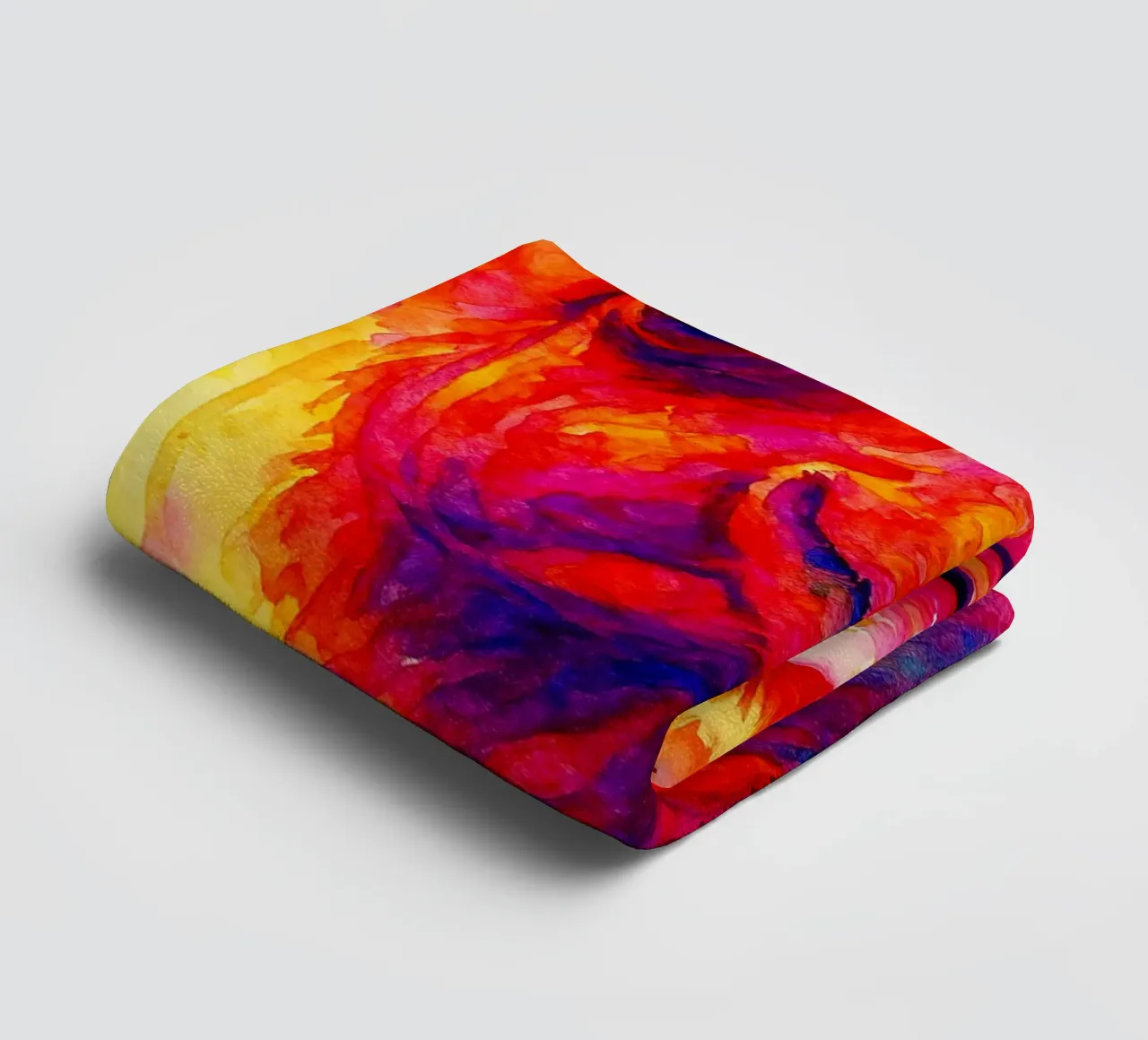 camel colorfull painting towel by toegoe
